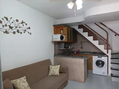 Una cocina o zona de cocina en Apartamento situado en Maspalomas