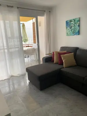 Zona de estar de Las Tuneras Apartamento en San Agustín
