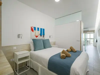 Cama o camas de una habitación en Marianela By CanariasGetaway