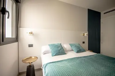 Cama o camas de una habitación en VV Luxury Tropical Blue 