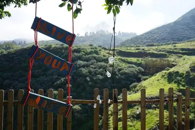 Paisaje cerca de este albergue