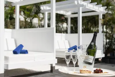 Zona de estar de Marina Suites Gran Canaria