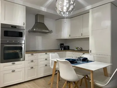 Una cocina o zona de cocina en SAN AGUSTIN SEAVIEW BLUE APARTMENT