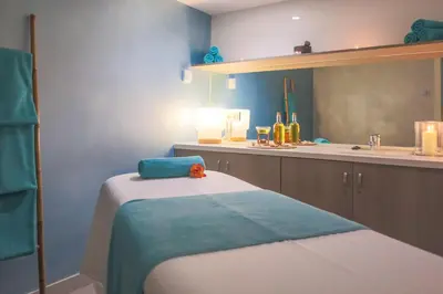 Cama o camas de una habitación en BLUESEA Marieta & Spa