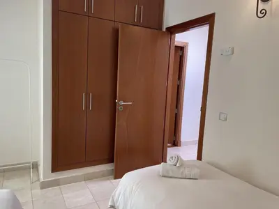 Cama o camas de una habitación en HomeForGuest Villa 7 in Salobre Golf with nice views to the mountains