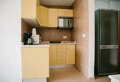 Una cocina o zona de cocina en apartment with garden a few minutes from the sea