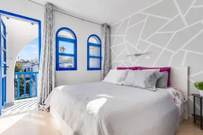 Cama o camas de una habitación en Duplex Poolside Playa del Ingles