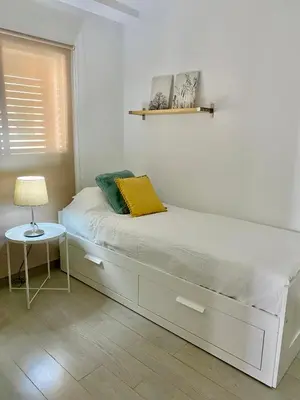 Cama o camas de una habitación en Las Olas en Playa del Inglés