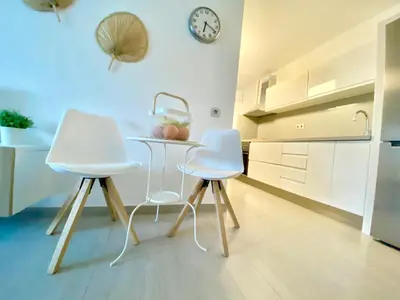 Una cocina o zona de cocina en Las Olas en Playa del Inglés