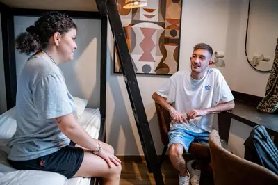 Clientes alojados en Jungle House