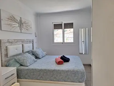 Cama o camas de una habitación en Solaris - Refurbished, Top Floor, Sea Views