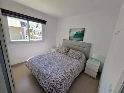 Cama o camas de una habitación en La Casita de la Charca