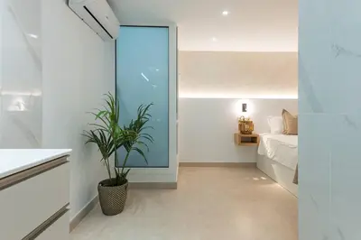 Cama o camas de una habitación en Sunset Dream Villa - San Agustín