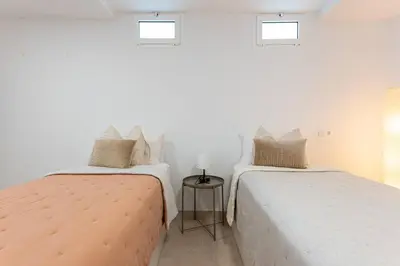 Cama o camas de una habitación en Sunset Dream Villa - San Agustín