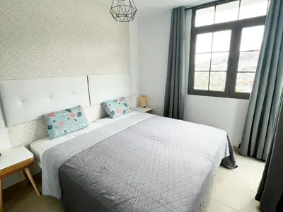 Cama o camas de una habitación en Casa Las Fresas