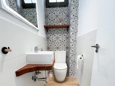 Un baño de Casa Las Fresas