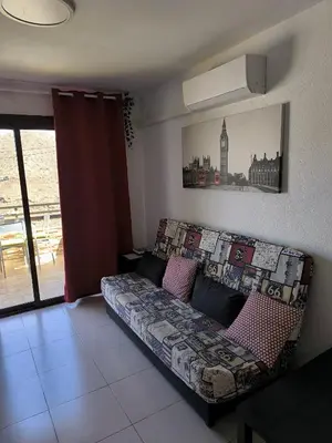 Zona de estar de Sea view cozy apartment with pool