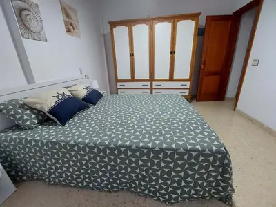 Cama o camas de una habitación en Casa La Palmera