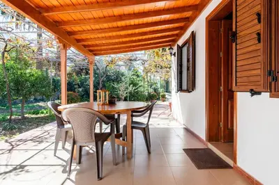 Jardín al aire libre en Casa Simón