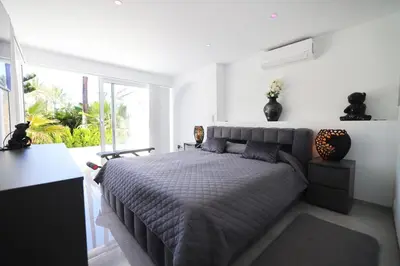 Cama o camas de una habitación en Sun Club Luxus Bungalow Projecto 65