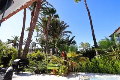 Jardín al aire libre en Sun Club Luxus Bungalow Projecto 65