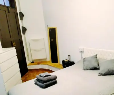 Cama o camas de una habitación en La Pernocta