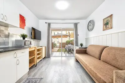 Una cocina o zona de cocina en DUPLEX en GREEN OASIS