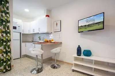 Una cocina o zona de cocina en Puccini Oasis - La Bohème