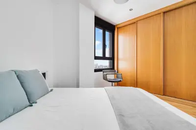 Cama o camas de una habitación en Home2Book Comfy Apartment Siete Palmas