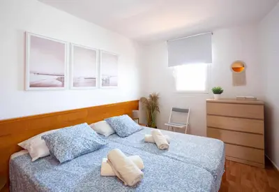 Cama o camas de una habitación en Apartamento Maypa 5 Mar