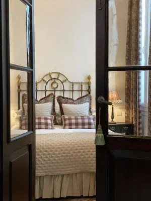 Cama o camas de una habitación en Casa Colonial El Indiano