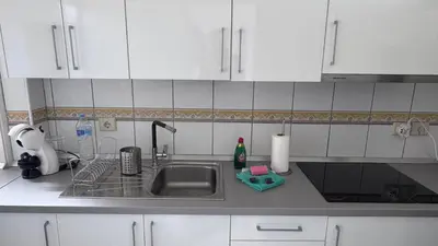 Una cocina o zona de cocina en Seaview Apartment Los Cactus