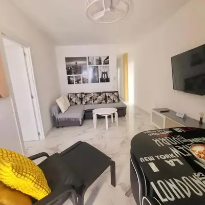 New big flat with balcony 50mts away from beach Parking Optional