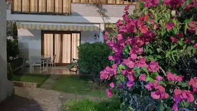 Jardín al aire libre en Costa Sur Apartamento en San Agustín