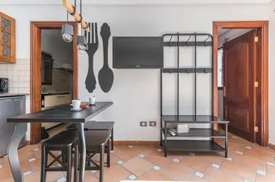 Una cocina o zona de cocina en Home2Book Charming Attic El Rincón de Telde, BBQ