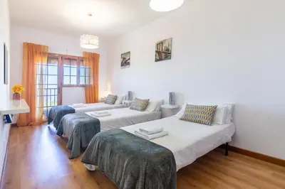Cama o camas de una habitación en Villa de Pino