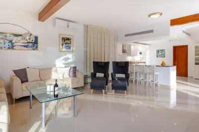 Zona de estar de Zen Villa Anfi Tauro Golf with private heated pool