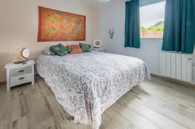 Cama o camas de una habitación en Villa Los Naranjos