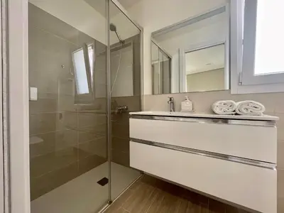 Un baño de Blue Sky City Apartment