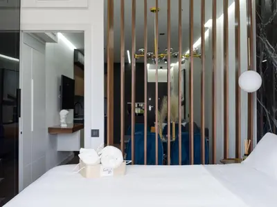 Cama o camas de una habitación en Playa y diseño Las Canteras - SUITE 26