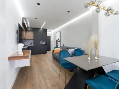 Una cocina o zona de cocina en Playa y diseño Las Canteras - SUITE 26