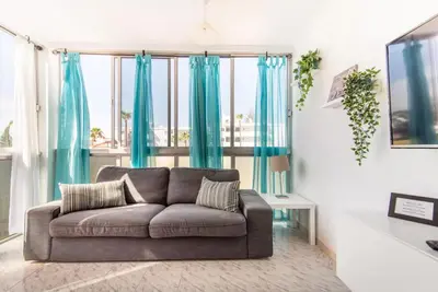 Zona de estar de Apartment 5 minutes from the sea