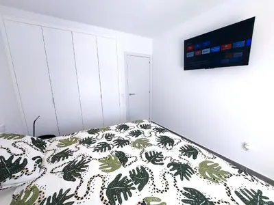 Cama o camas de una habitación en Villa Playa Tauro - Luxury bungalow with pool