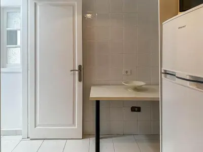 Una cocina o zona de cocina en Apartamento cerca de la playa
