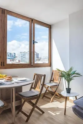 Zona de estar de Home2Book Lovely Seaside Apartment Las Canteras