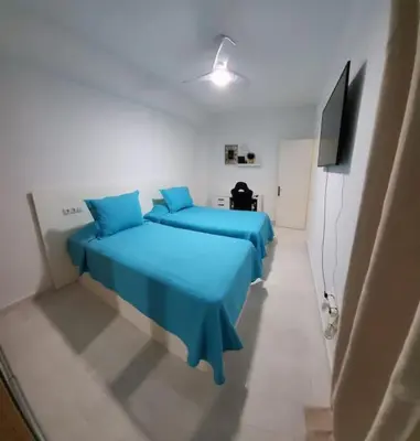 Cama o camas de una habitación en Apartamento Playa Grande