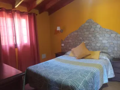 Cama o camas de una habitación en Casona Eladio