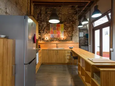 Una cocina o zona de cocina en Historical Urban House in Triana Private Chill-out