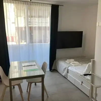Studio with Small Balcony